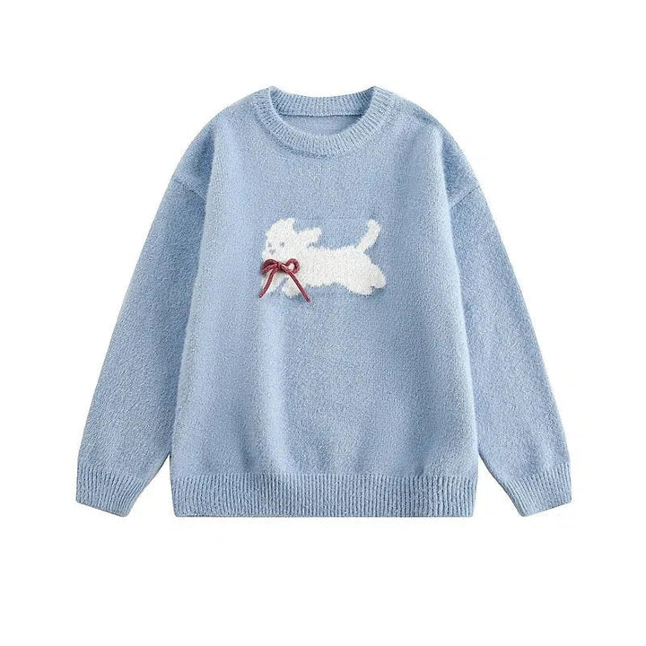 Playful Puppy Knit Sweater