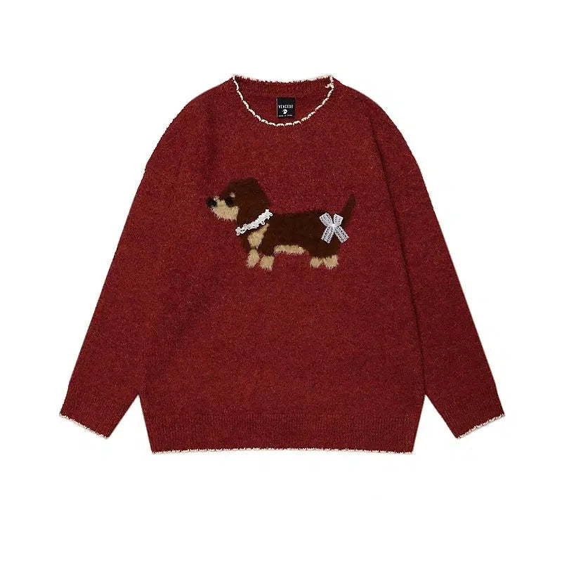 Playful Puppy Knit Sweater