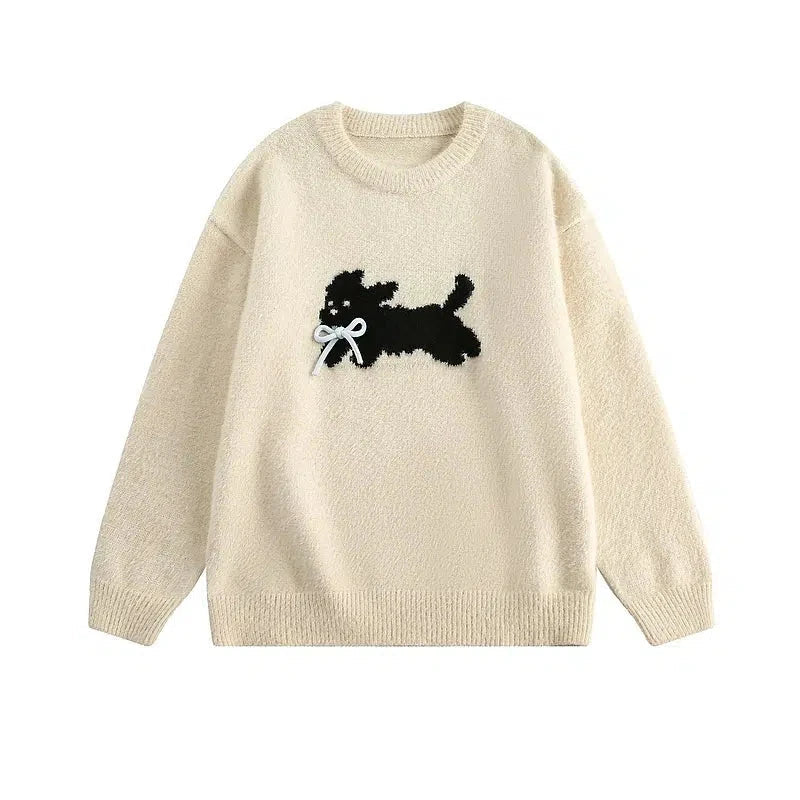 Playful Puppy Knit Sweater