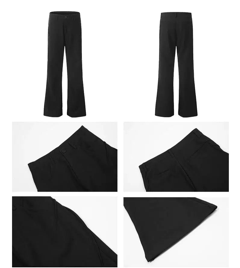 Pleated Drapey Wide-Leg Pants