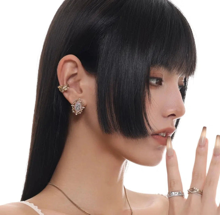 Pleated Ear Clips