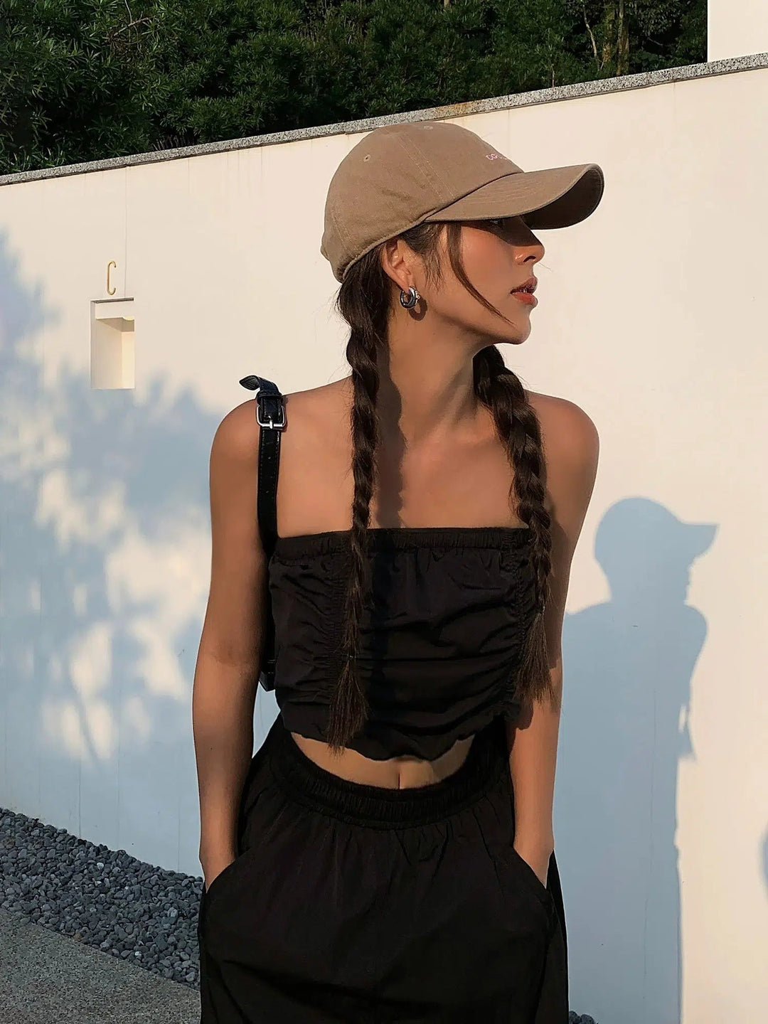 Pleated Tube Top Vest