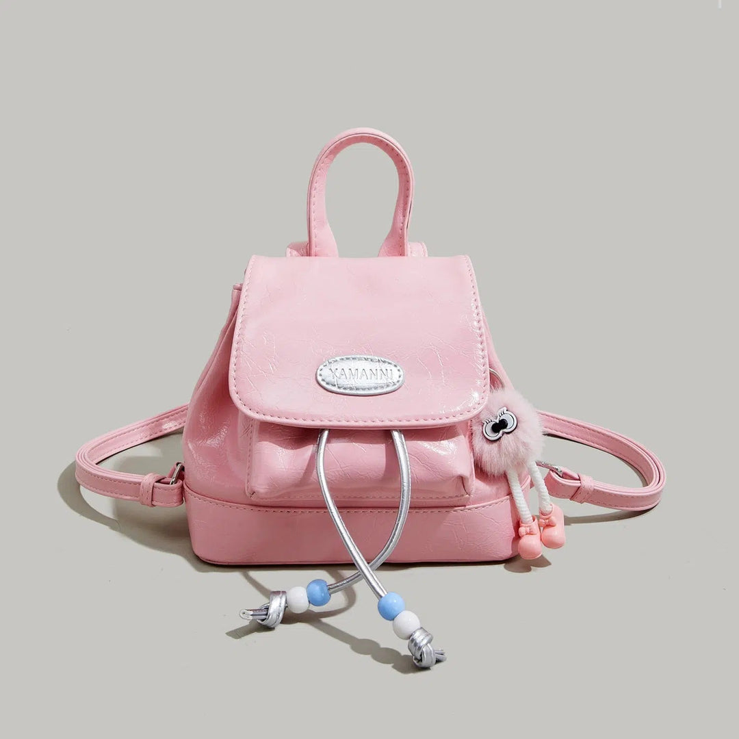 Plush Charm Mini Fashion Backpack