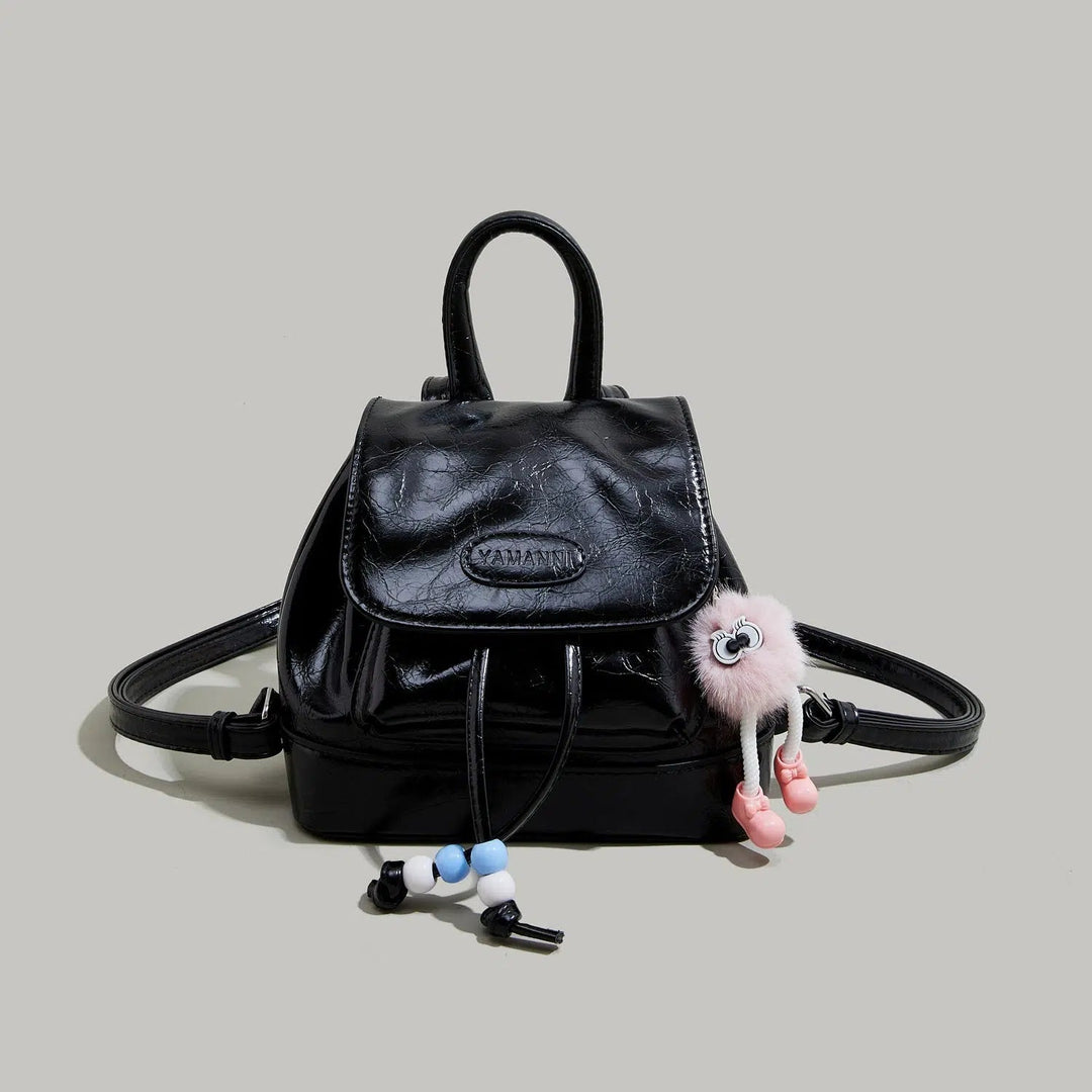 Plush Charm Mini Fashion Backpack