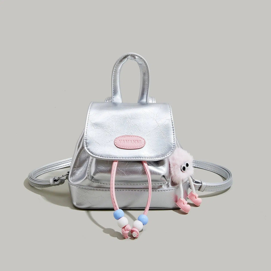 Plush Charm Mini Fashion Backpack