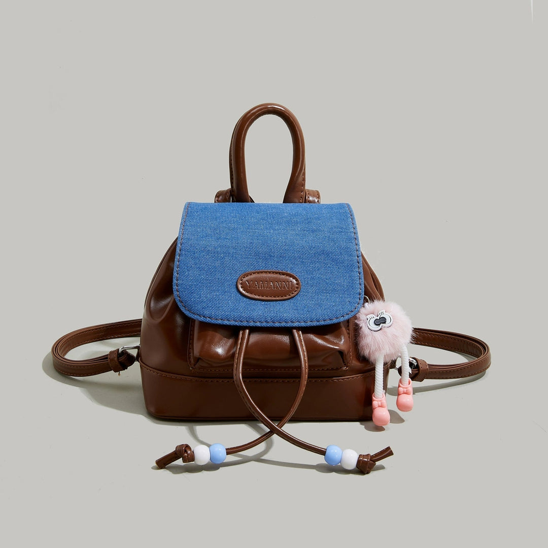 Plush Charm Mini Fashion Backpack