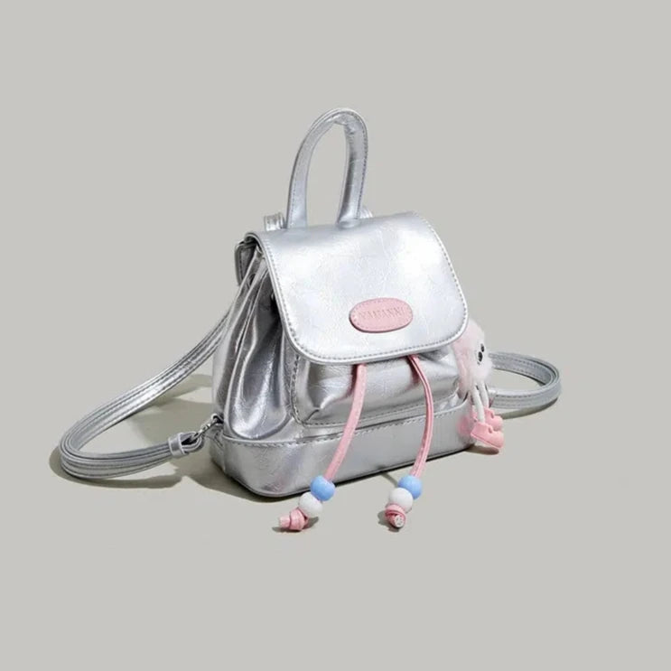 Plush Charm Mini Fashion Backpack