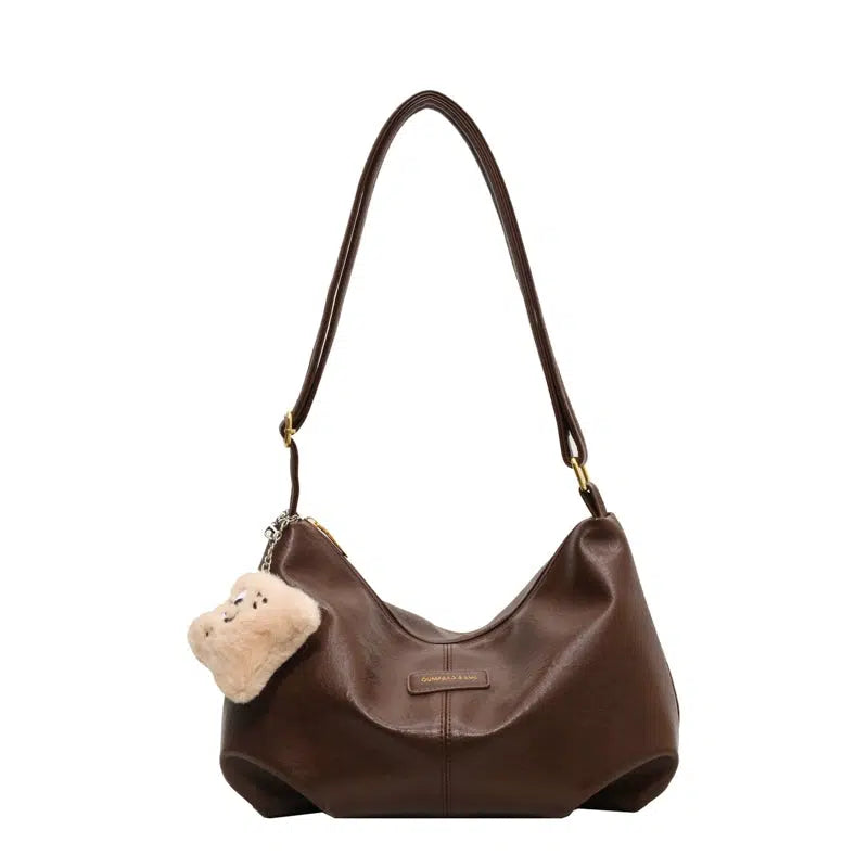 Plush Charm Slouchy Shoulder Bag