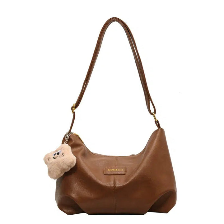 Plush Charm Slouchy Shoulder Bag