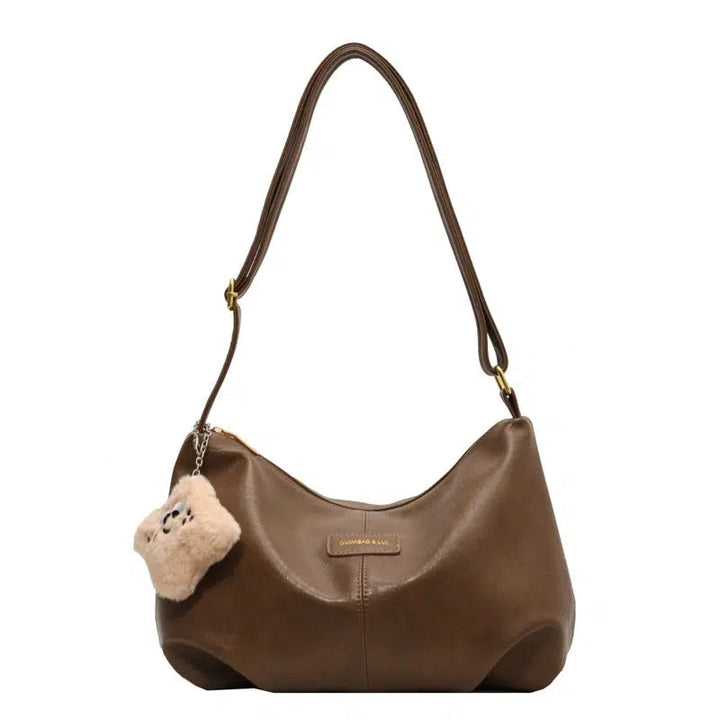 Plush Charm Slouchy Shoulder Bag