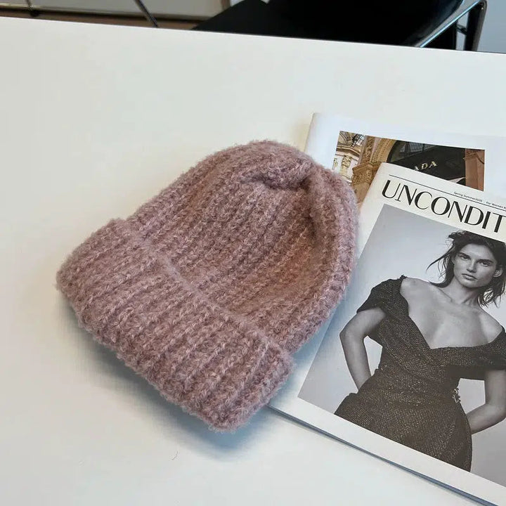 Plush Thick Knitted Wool Hat