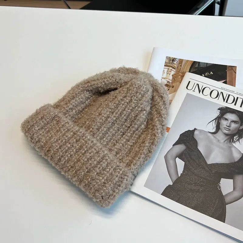 Plush Thick Knitted Wool Hat