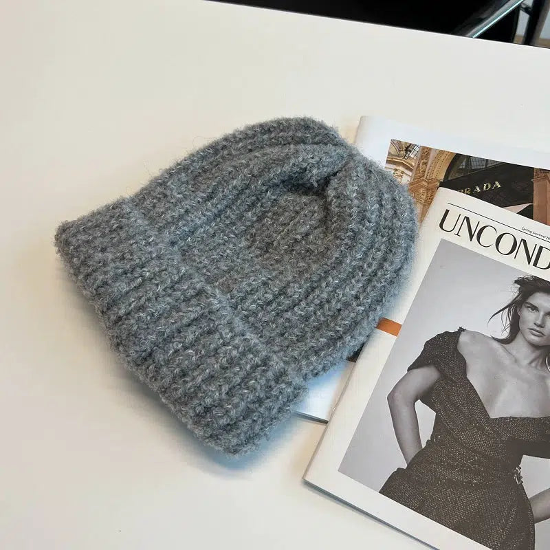 Plush Thick Knitted Wool Hat