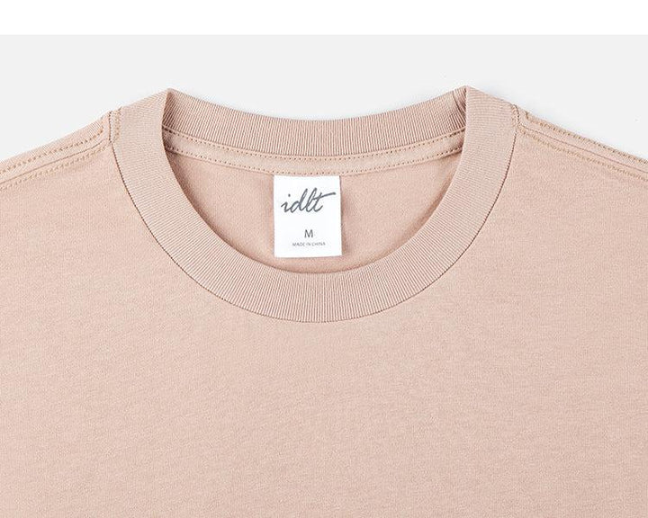 Pocket Logo Embroidered Round Neck T-Shirt