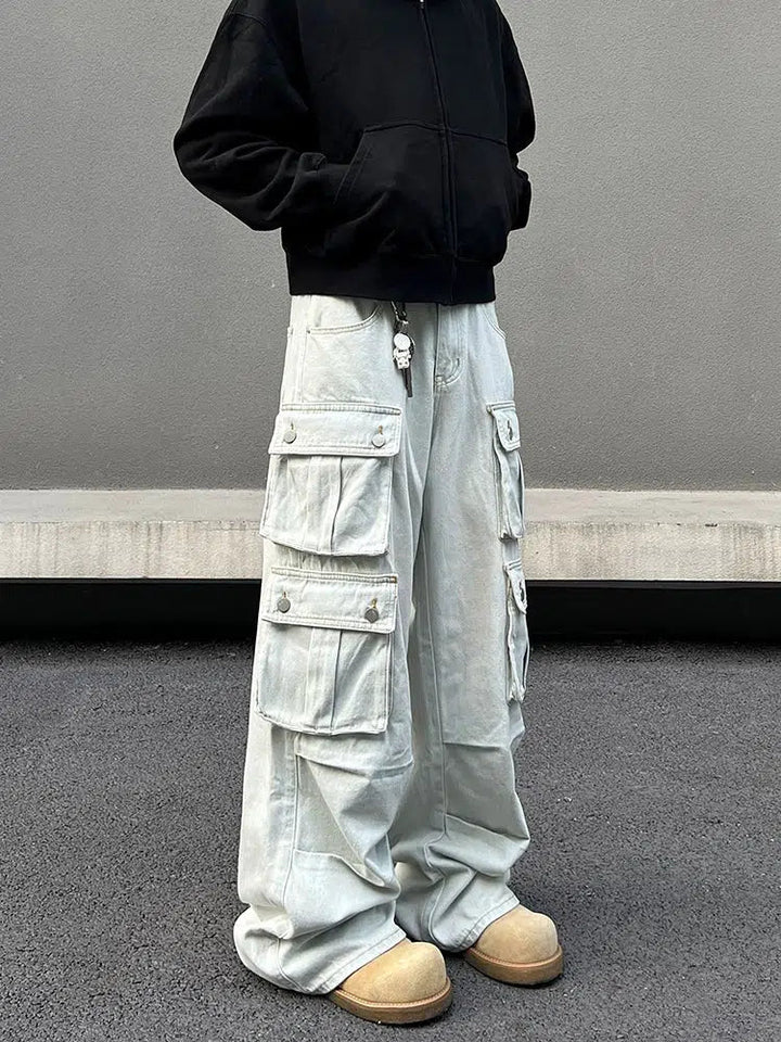 Pockets Baggy Cargo Pants