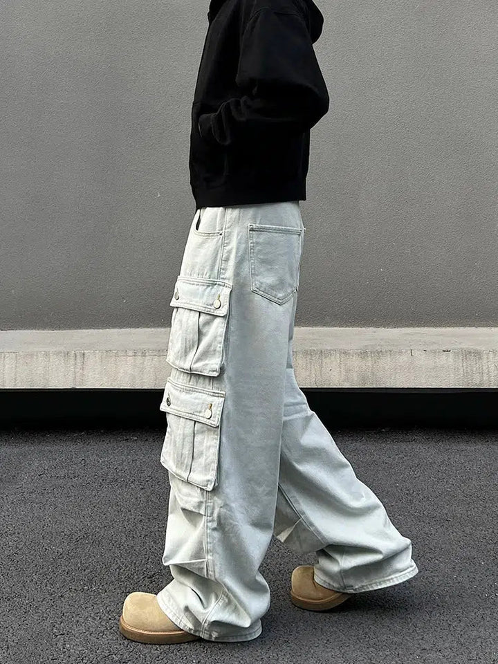 Pockets Baggy Cargo Pants