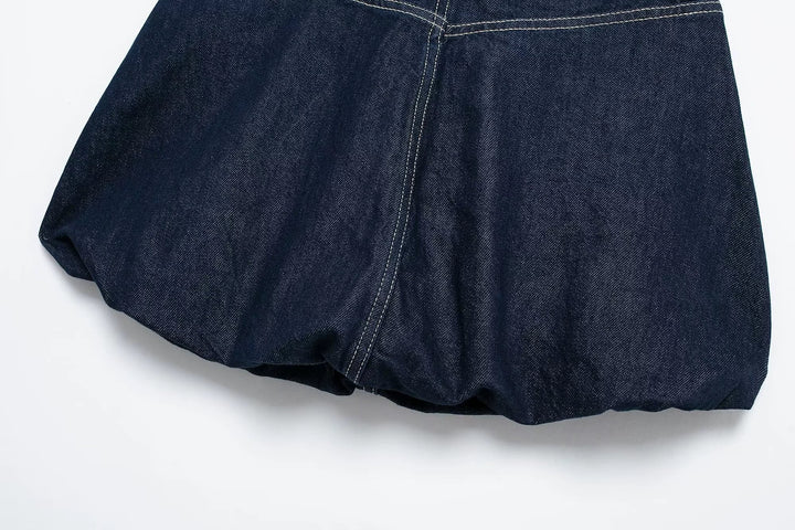 Pockets Denim Skirt