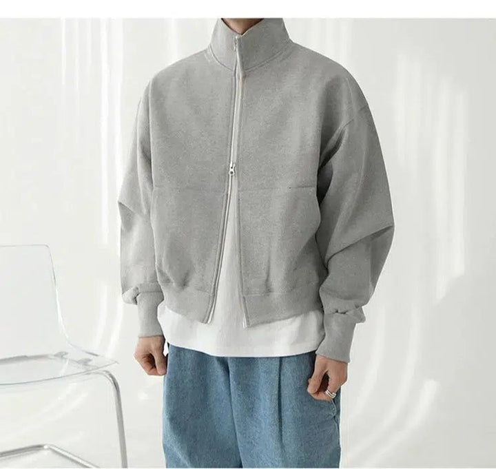 Pockets Zip-Up Jacket