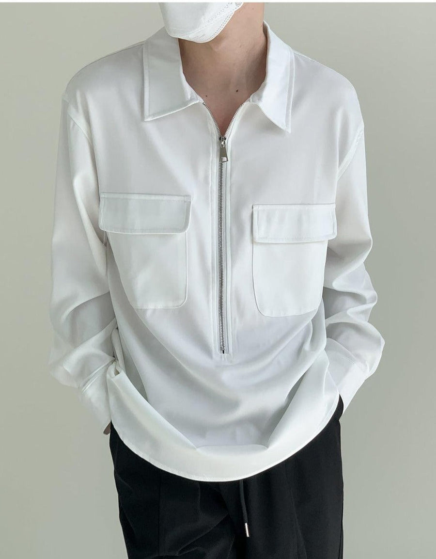 Polo Half-Height Zipper Shirt