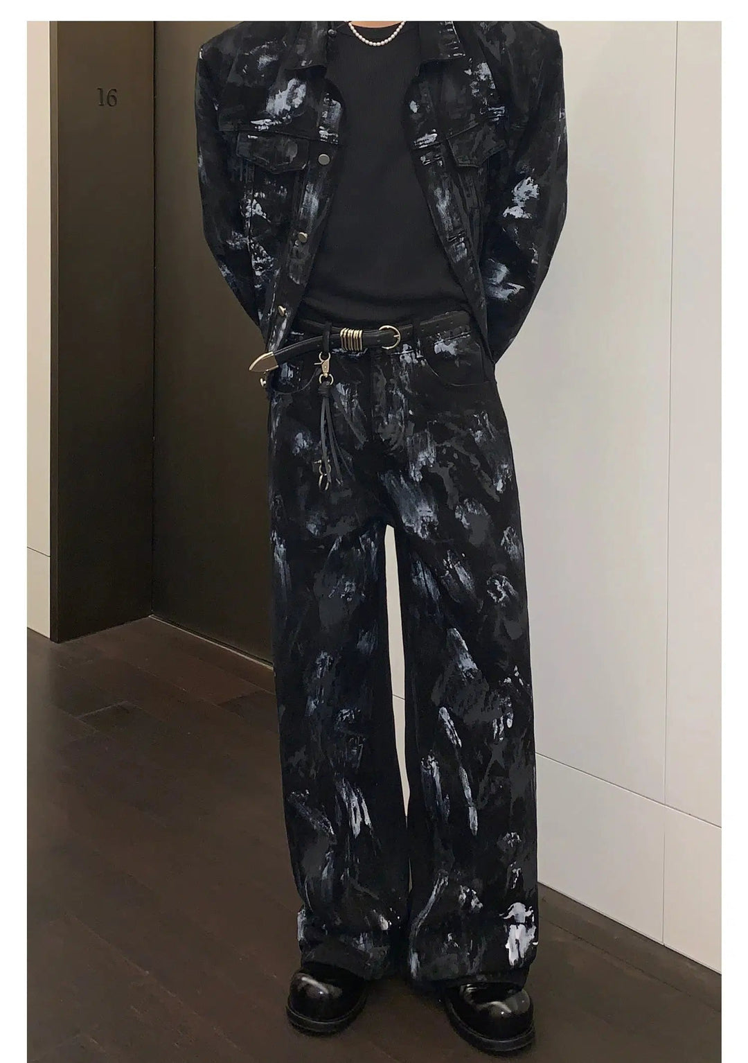 Printed Jacket & Pants Matching Suit