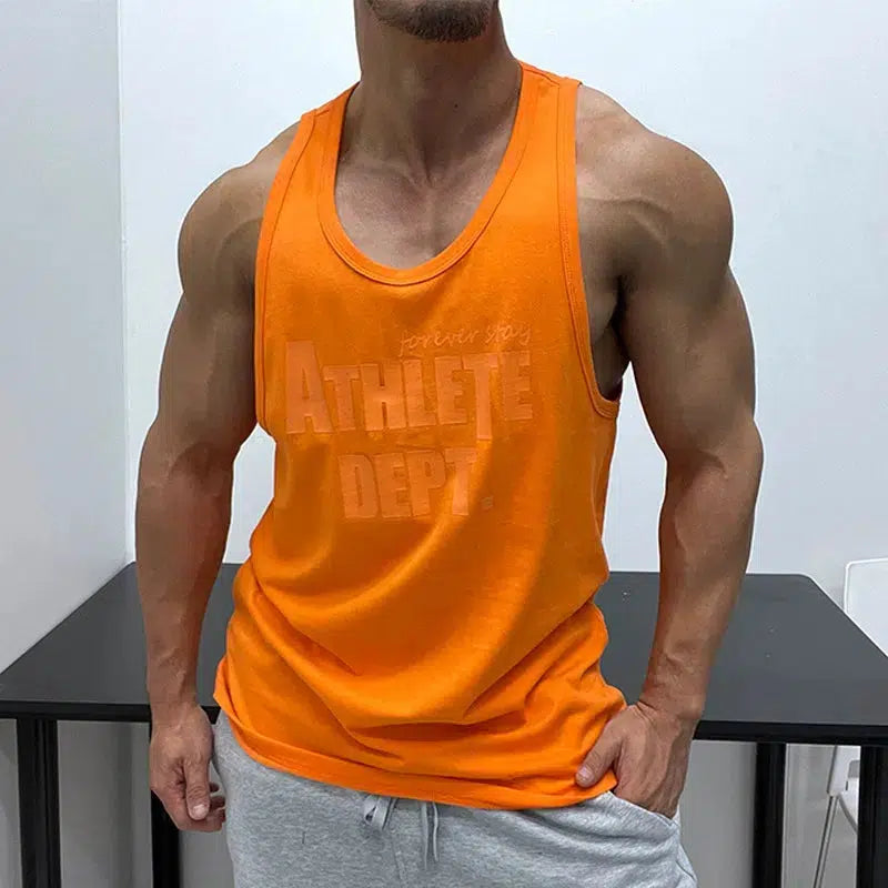 Printed Slim Athletic Vest