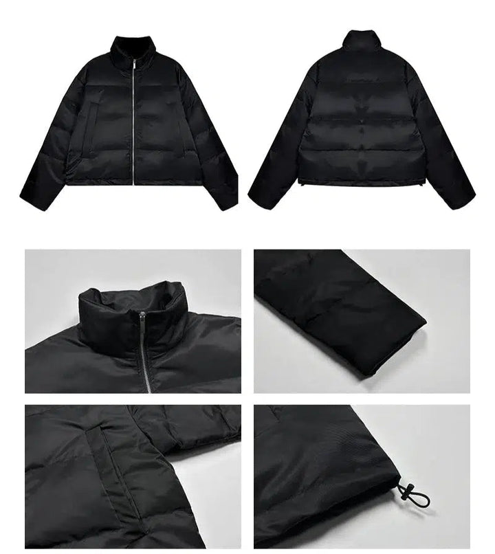 Puffer Short Insulated Jacket with Hood