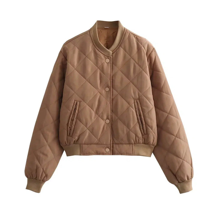 Quilted Bomber Coat