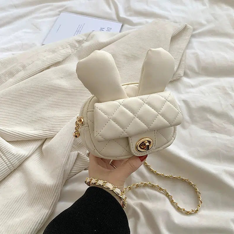 Quilted Bunny Ear Mini Crossbody Bag