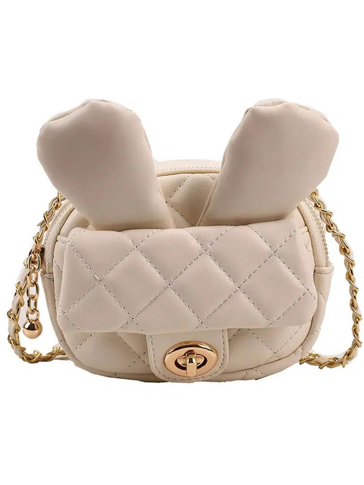 Quilted Bunny Ear Mini Crossbody Bag