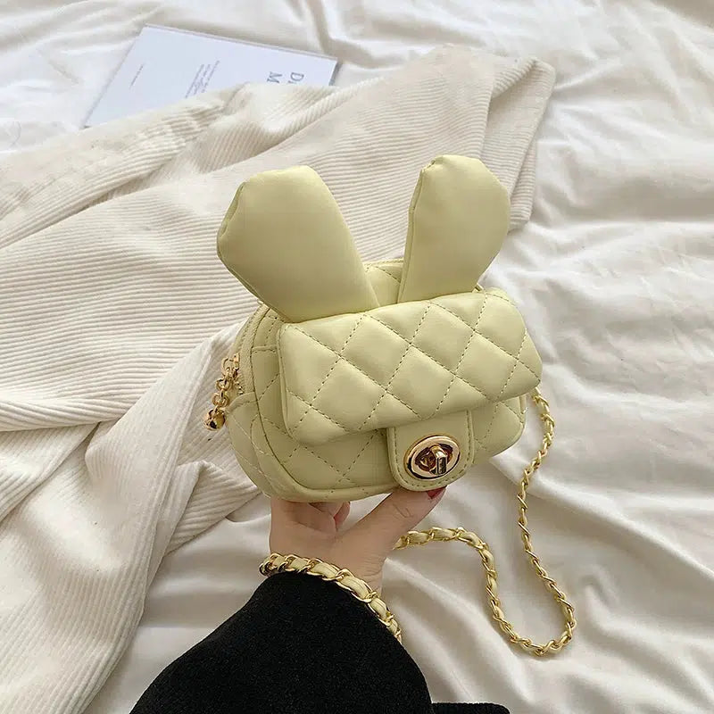 Quilted Bunny Ear Mini Crossbody Bag