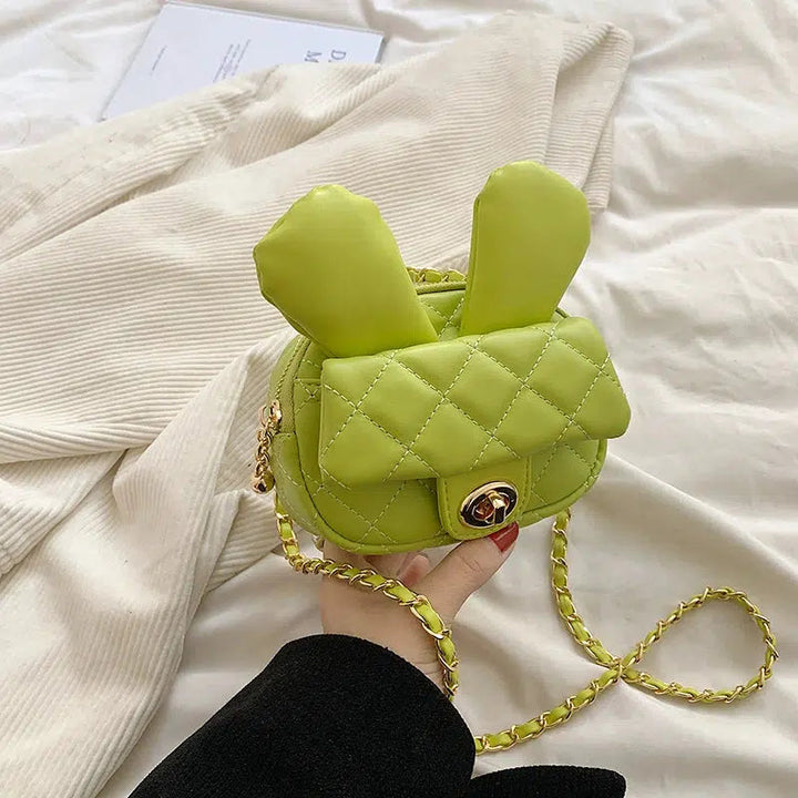 Quilted Bunny Ear Mini Crossbody Bag