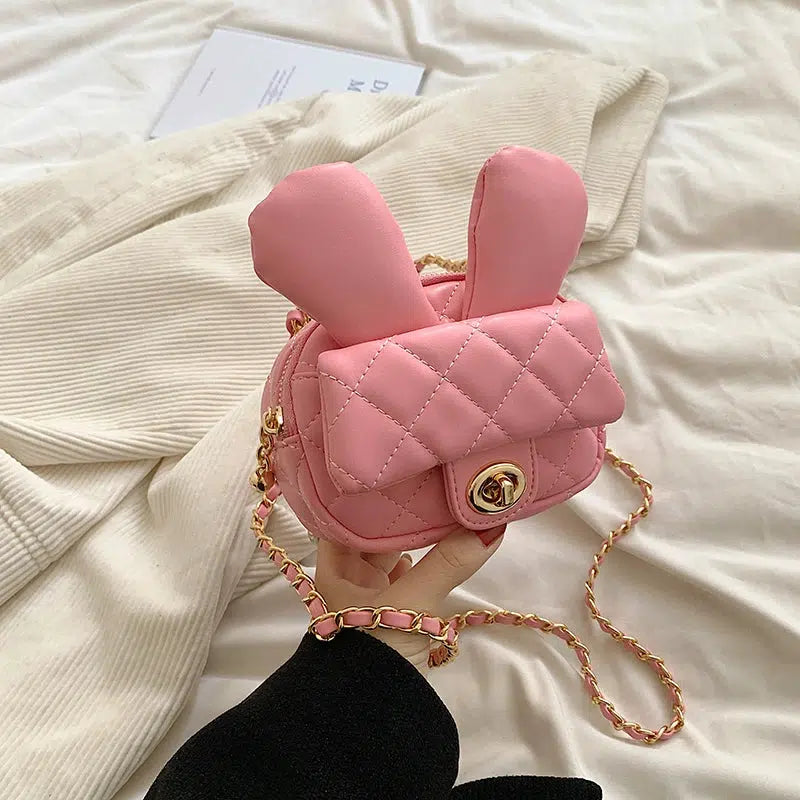 Quilted Bunny Ear Mini Crossbody Bag