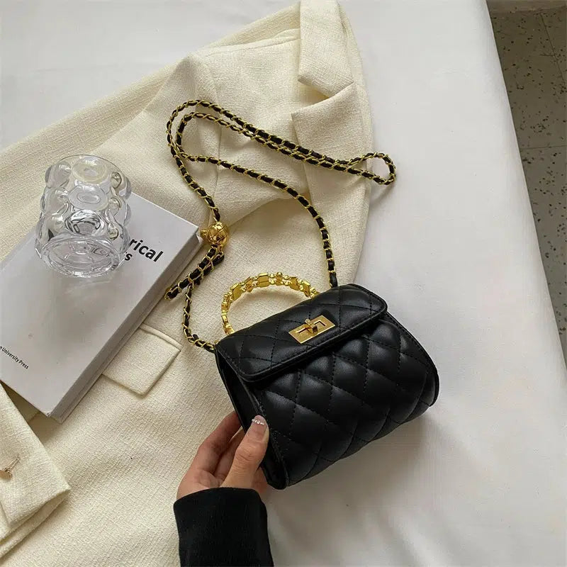 Quilted Chain Handle Bag