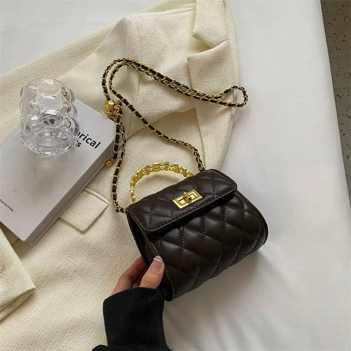 Quilted Chain Handle Bag