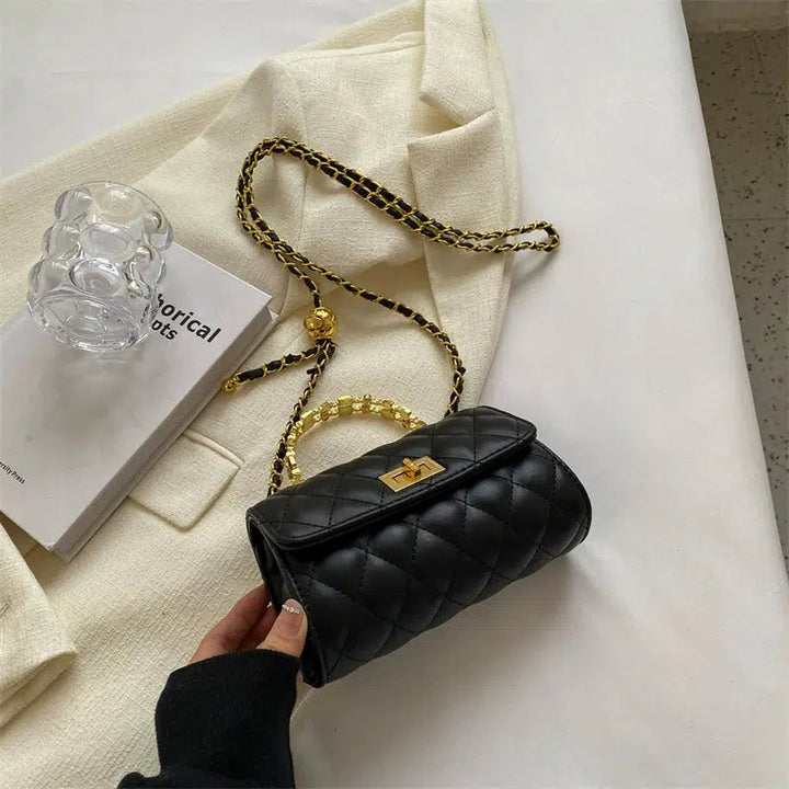 Quilted Chain Handle Bag