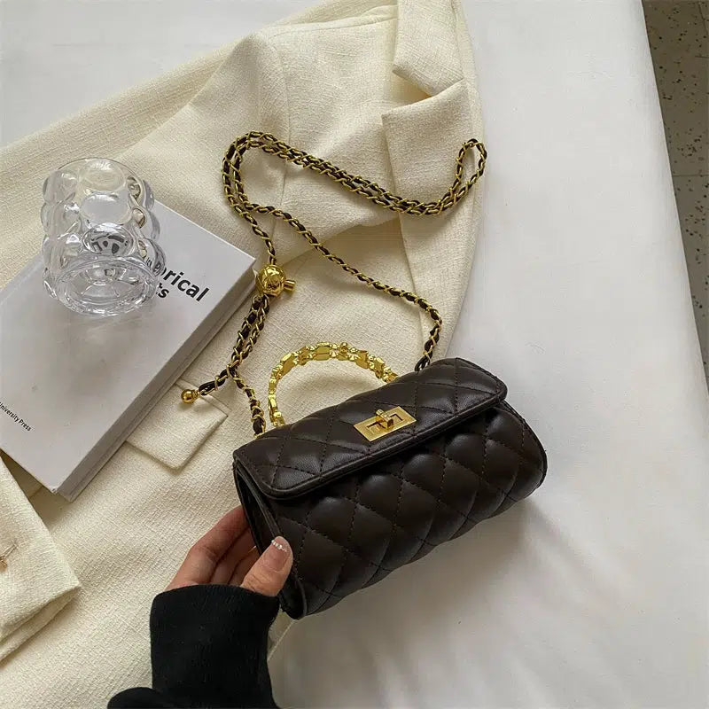 Quilted Chain Handle Bag