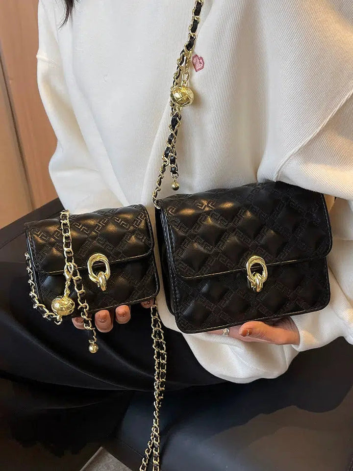 Quilted Small Square Chain Bag