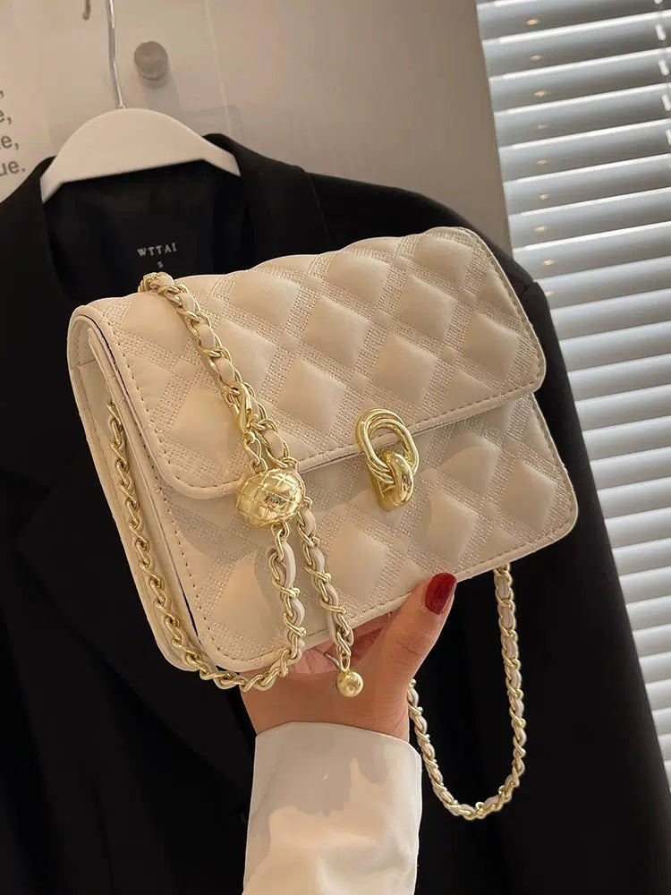 Quilted Small Square Chain Bag