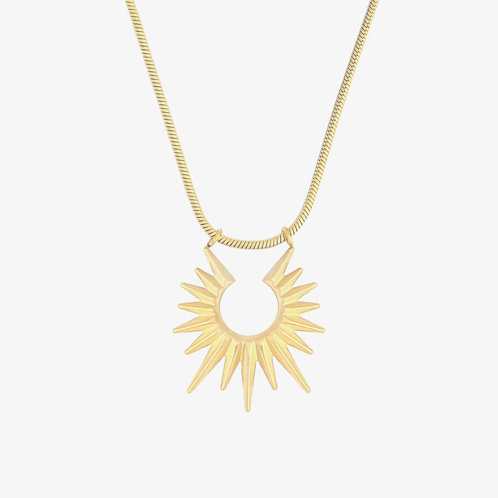 Radiant Sunburst Pendant Necklace