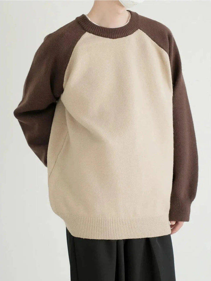 Raglan Sleeve Knit Sweater