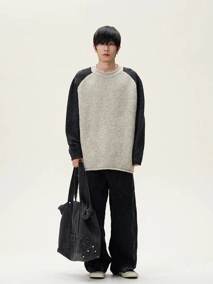 Raglan Sleeve Knitwear Sweater