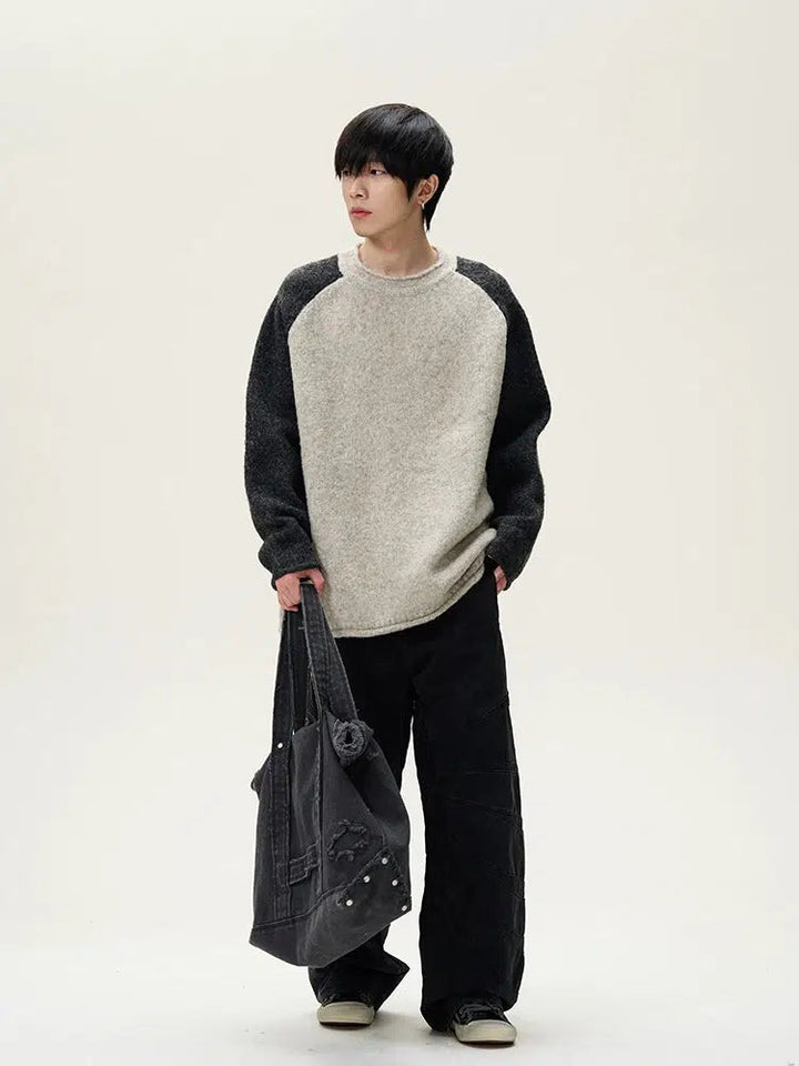 Raglan Sleeve Knitwear Sweater