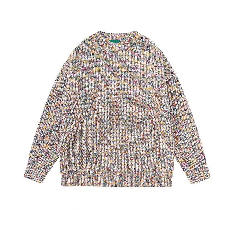 Rainbow Color Knitted Sweater