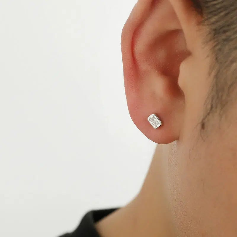 Rectangular Stud Earrings