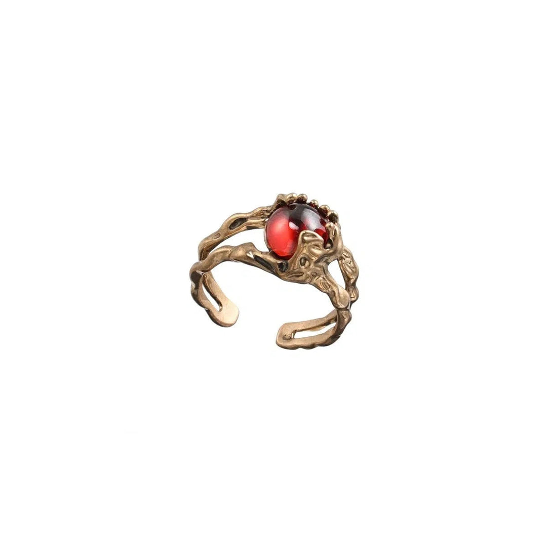 Red Zircon Ring