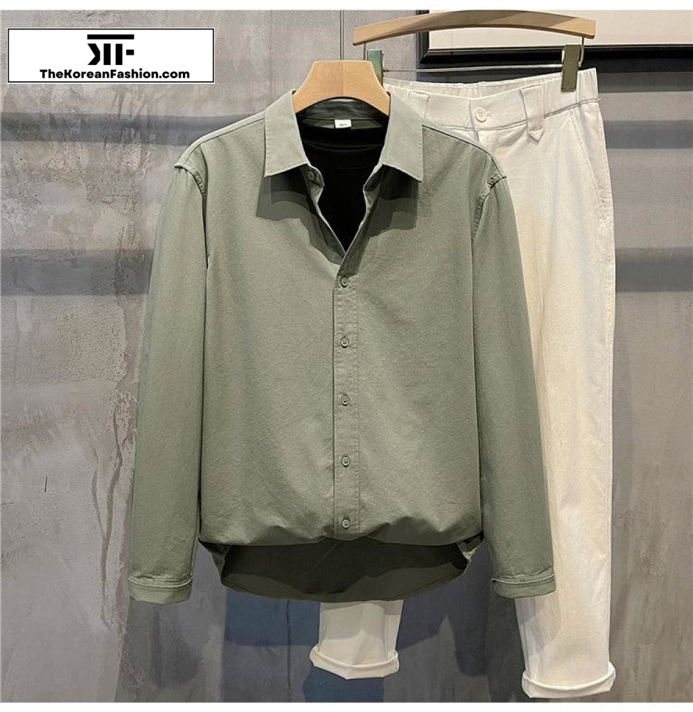 Regular Fit Linen-blend Shirt