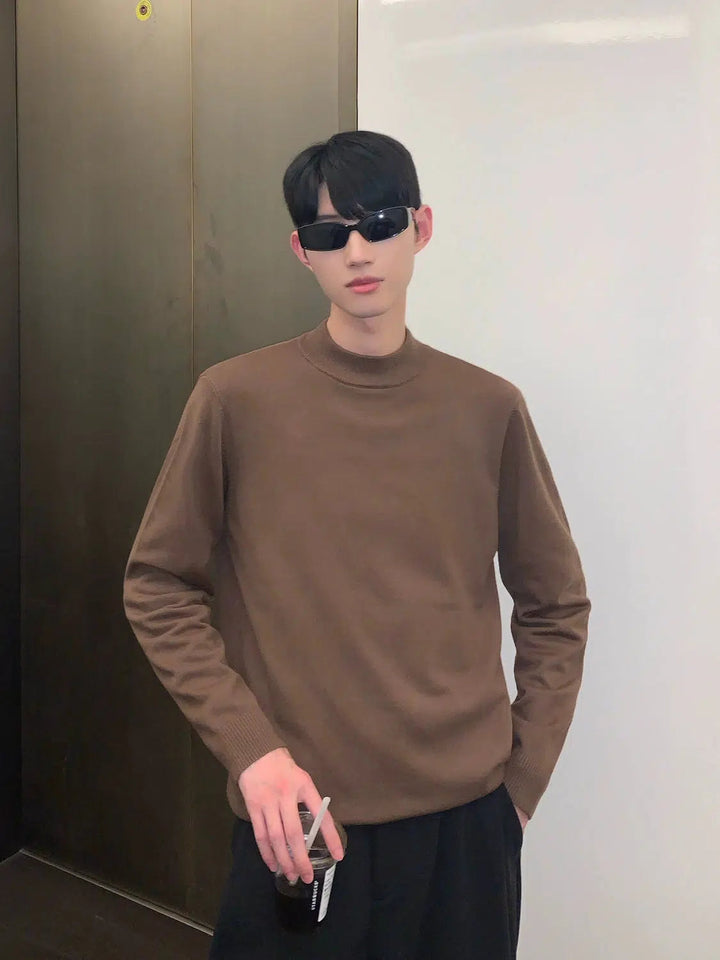 Regular Fit Solid Color Sweater