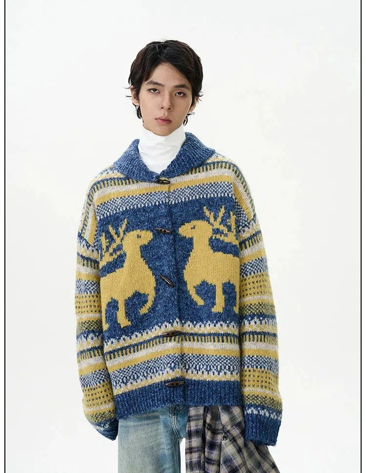 Reindeer Knit Cardigan