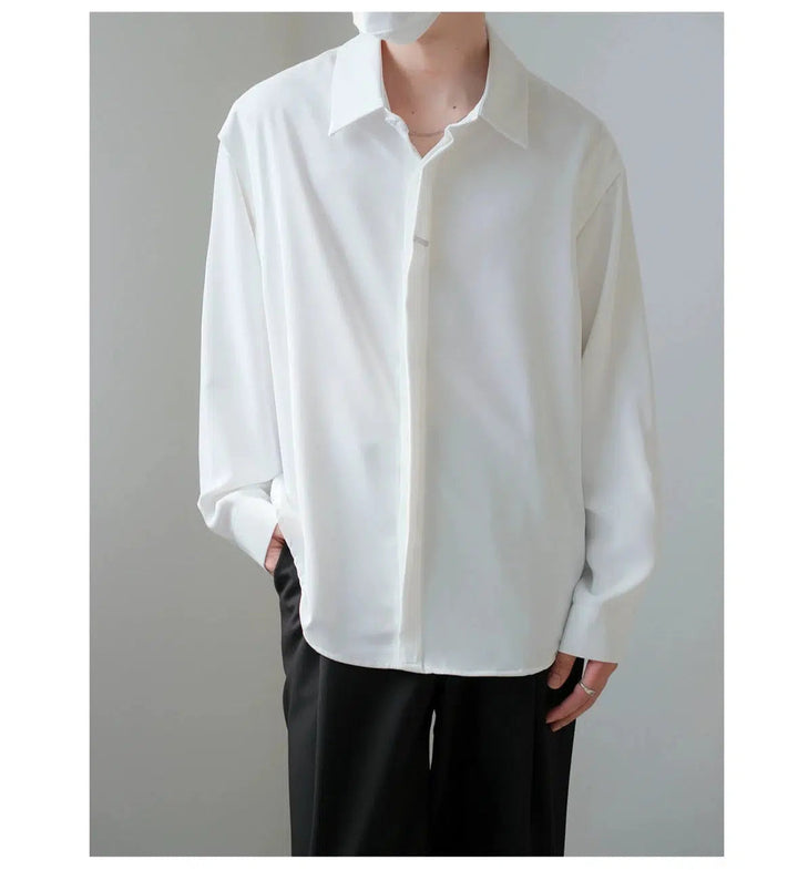 Relaxed Fit Long Sleeve Shirt