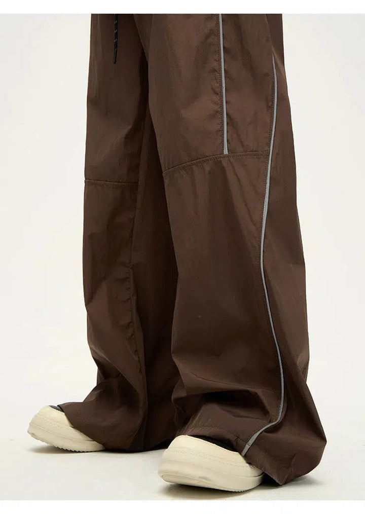 Relaxed Fit Nylon Track Pants